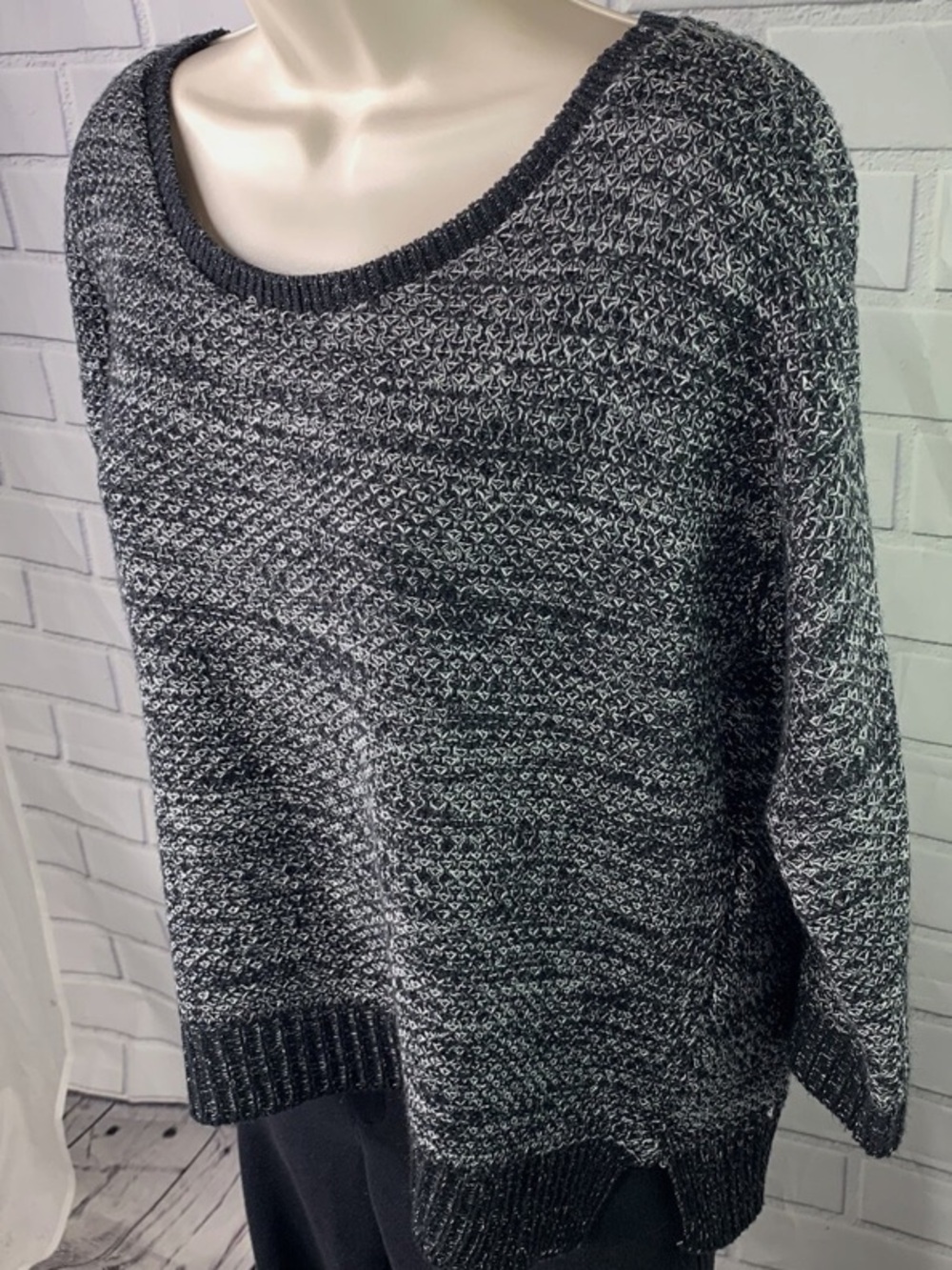 Denim & Supply Ralph Lauren Black and white Knit Sweater - size Medium